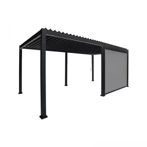 ALUMEL PULL DOWN ZIJSCHERM 300CM - GRAPHITE