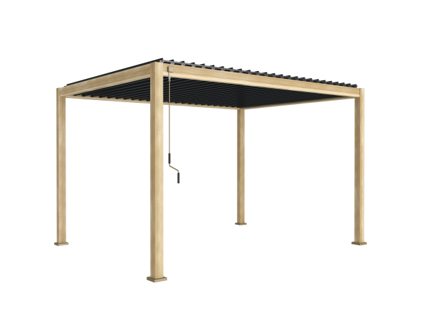 ALUMEL OVERKAPPING WOODLOOK– 3 X 4 METER - Afbeelding 3