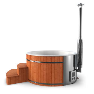 Hottub Round 200cm met interne kachel