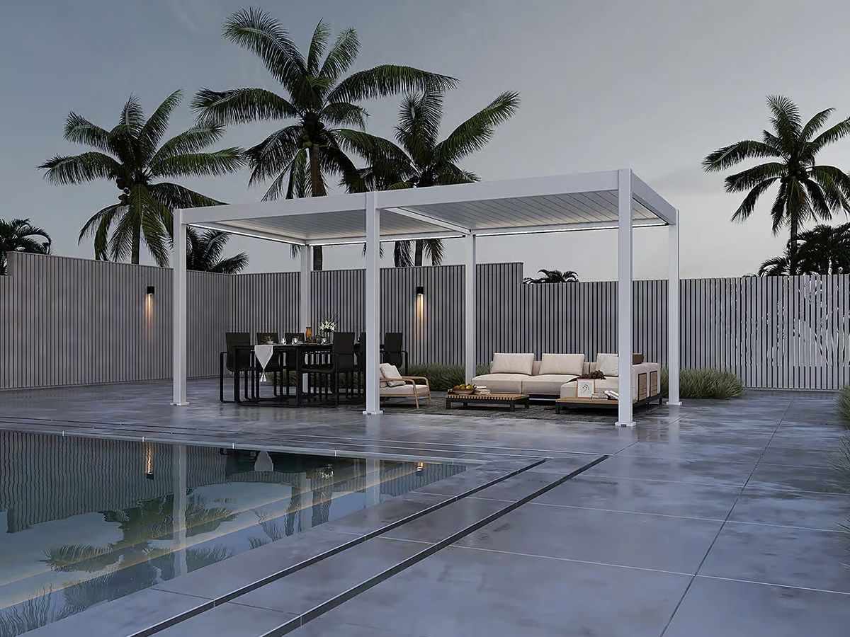 ORION DELUXE OVERKAPPING E-LED WIT– 3,6 X 5,3 METER - Afbeelding 4