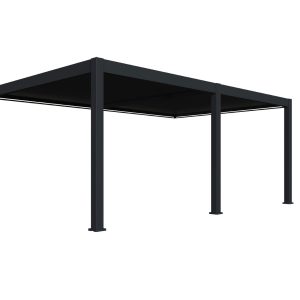 ORION PREMIUM OVERKAPPING MUUR E-LED ANTRACIET– 4 X 6 METER