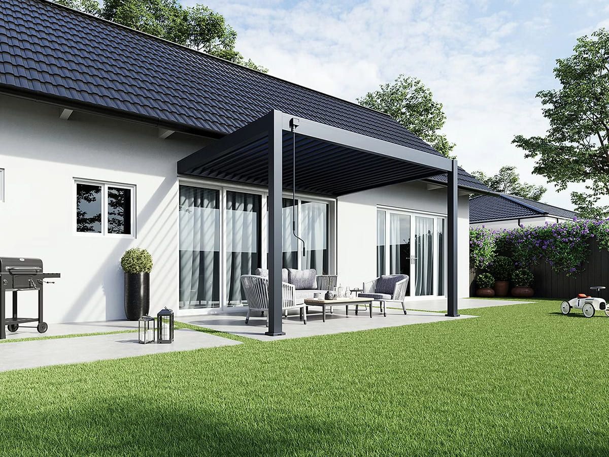 ORION DELUXE OVERKAPPING MUUR ANTRACIET– 3 X 4 METER - Afbeelding 5