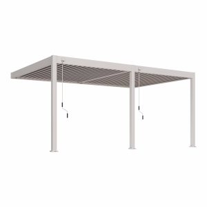 ORION DELUXE OVERKAPPING MUUR KIEZELGRIJS – 3,6 X 5,3 METER