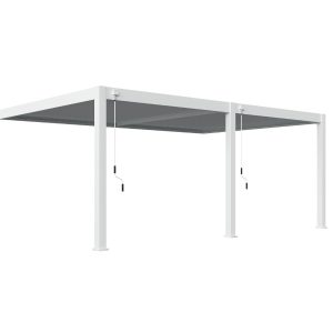 ORION PREMIUM OVERKAPPING MUUR WIT – 4 X 6 METER