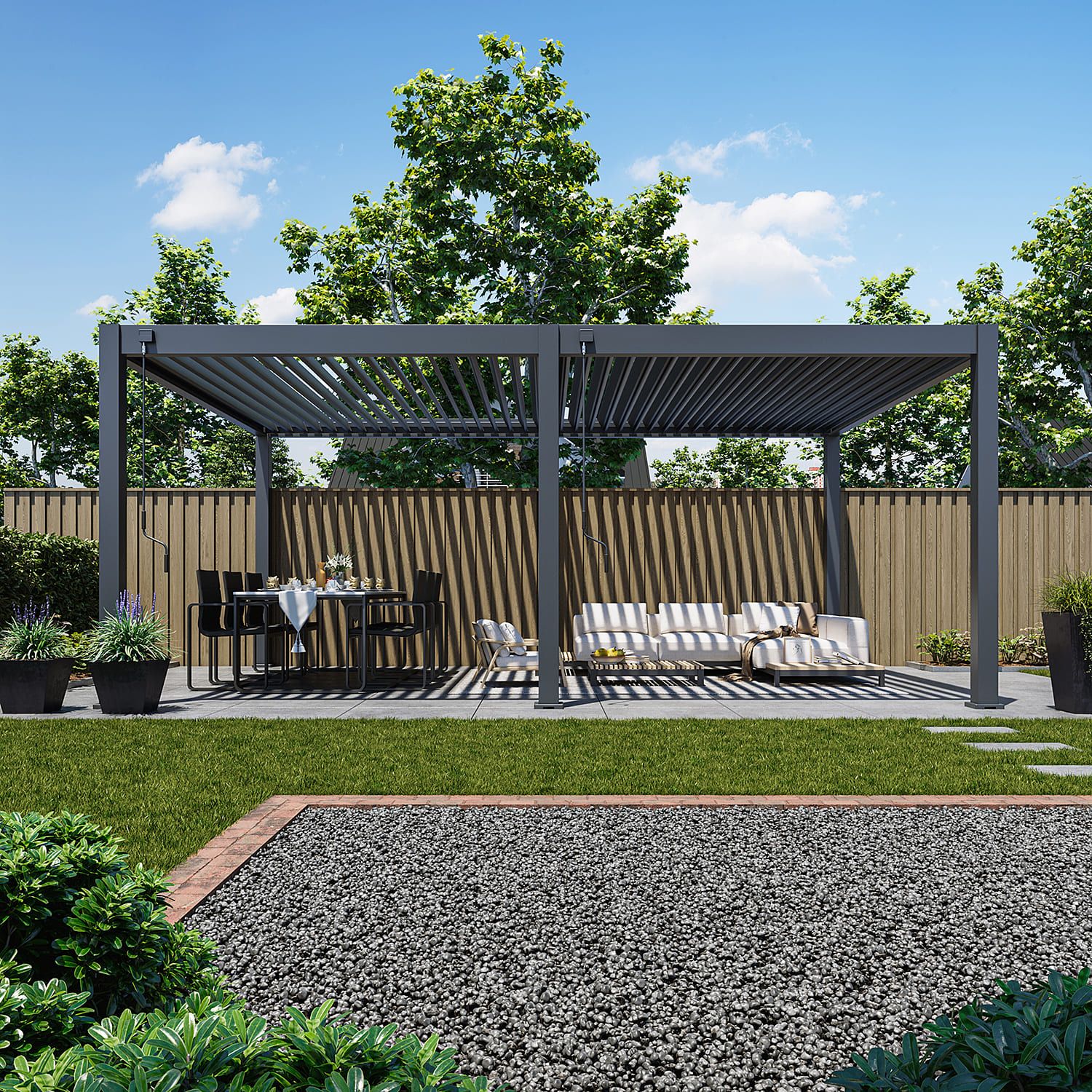 ORION PREMIUM OVERKAPPING ANTRACIET – 4 X 6 METER - Afbeelding 4